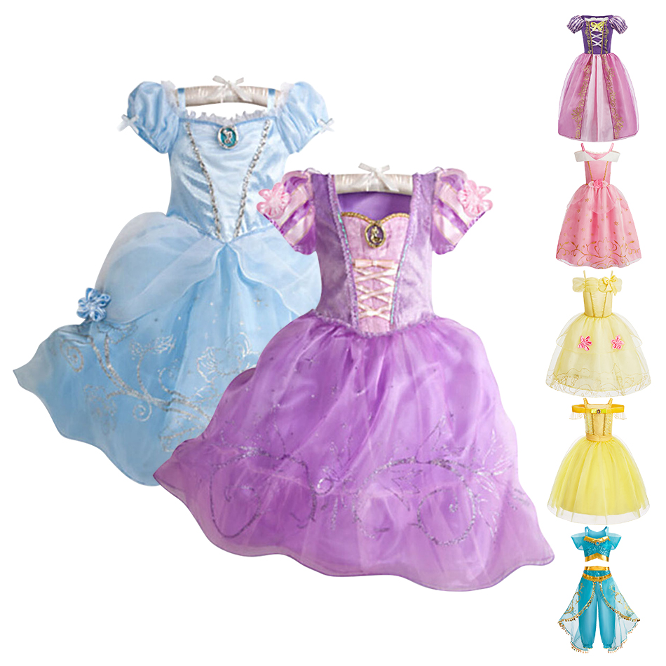 Summer Clothing For Kids Girls - Little Girls Rapunzel Cinderella Clothing Kids