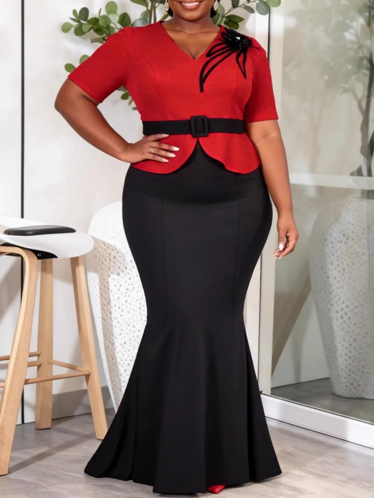 Summer Evenings Clothing - L-4XL Plus Size Clothes Evening Dresses