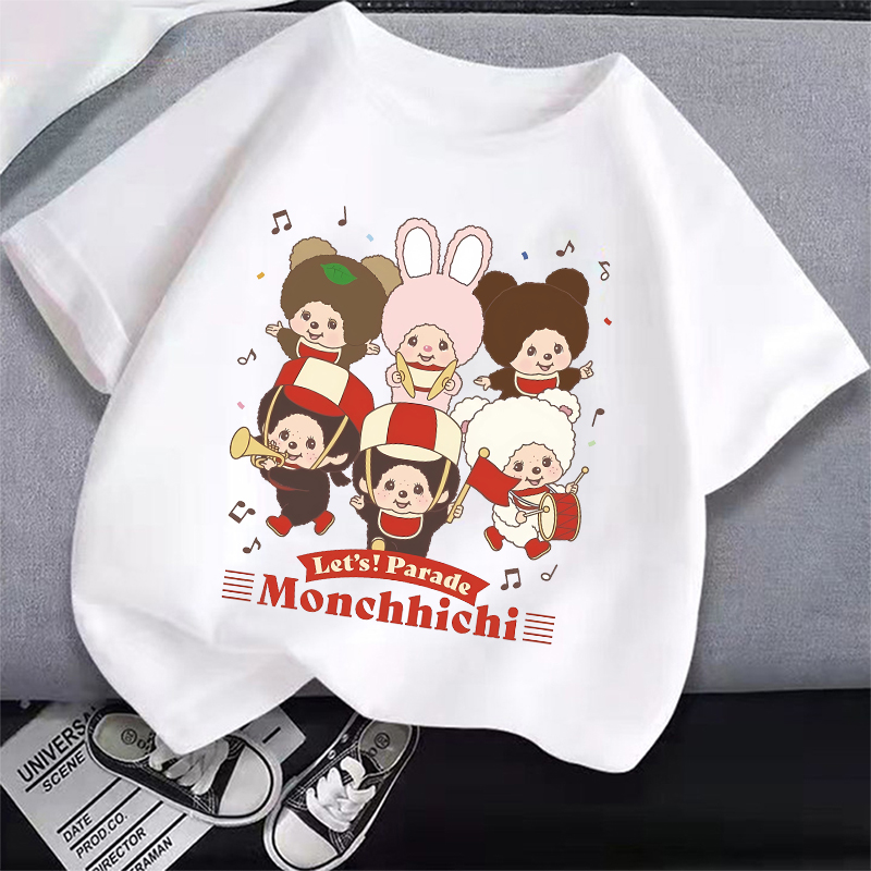 Summer Clothing For Kids Girls - MONCHHICHI Short Sleeve T Shirt for