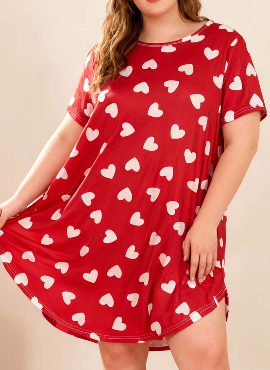 Summer Clothing Elegant - Plus Size Women's Spring Summer Heart