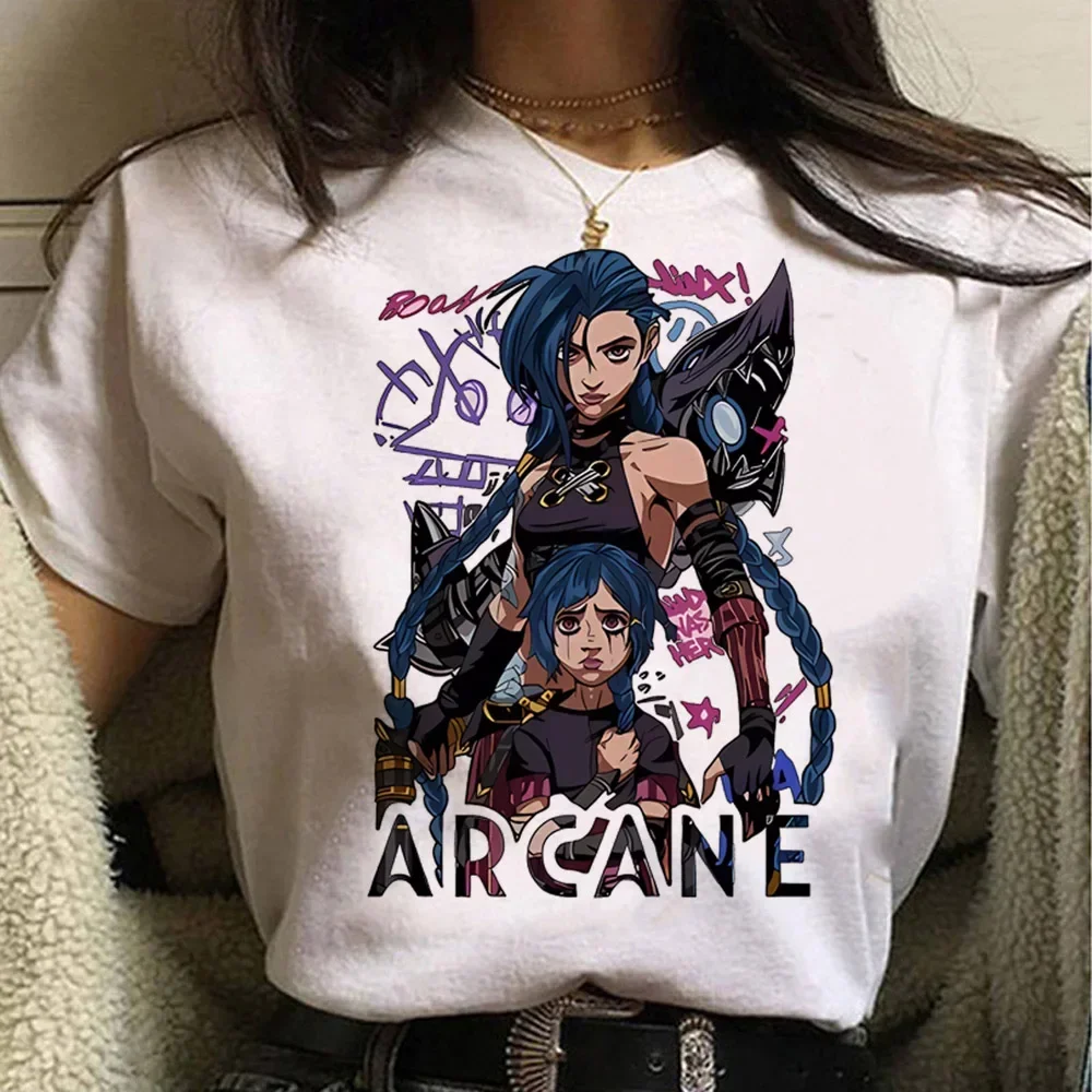 Jinx Arcane Monkey T Shirt Ani - Summer Grunge Clothing ulasan dan harga