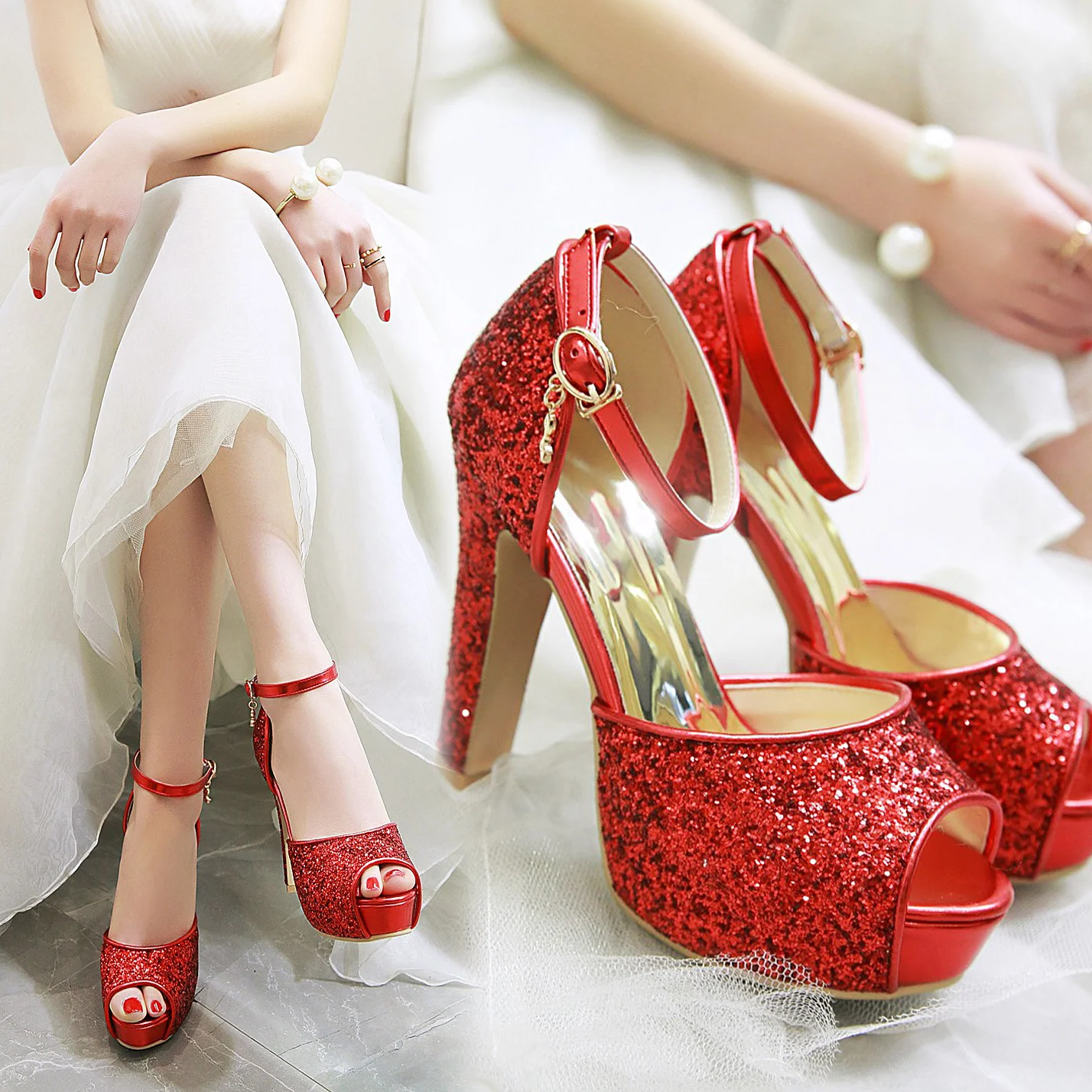 Silver Summer Women High Heel  - Summer Closet ulasan dan harga