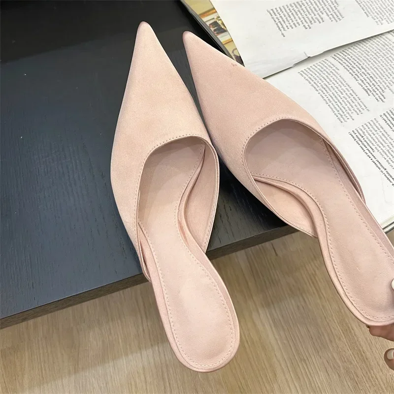 Aneikeh Sexy Pointed Toe Mules - Quality Summer Clothing ulasan dan harga