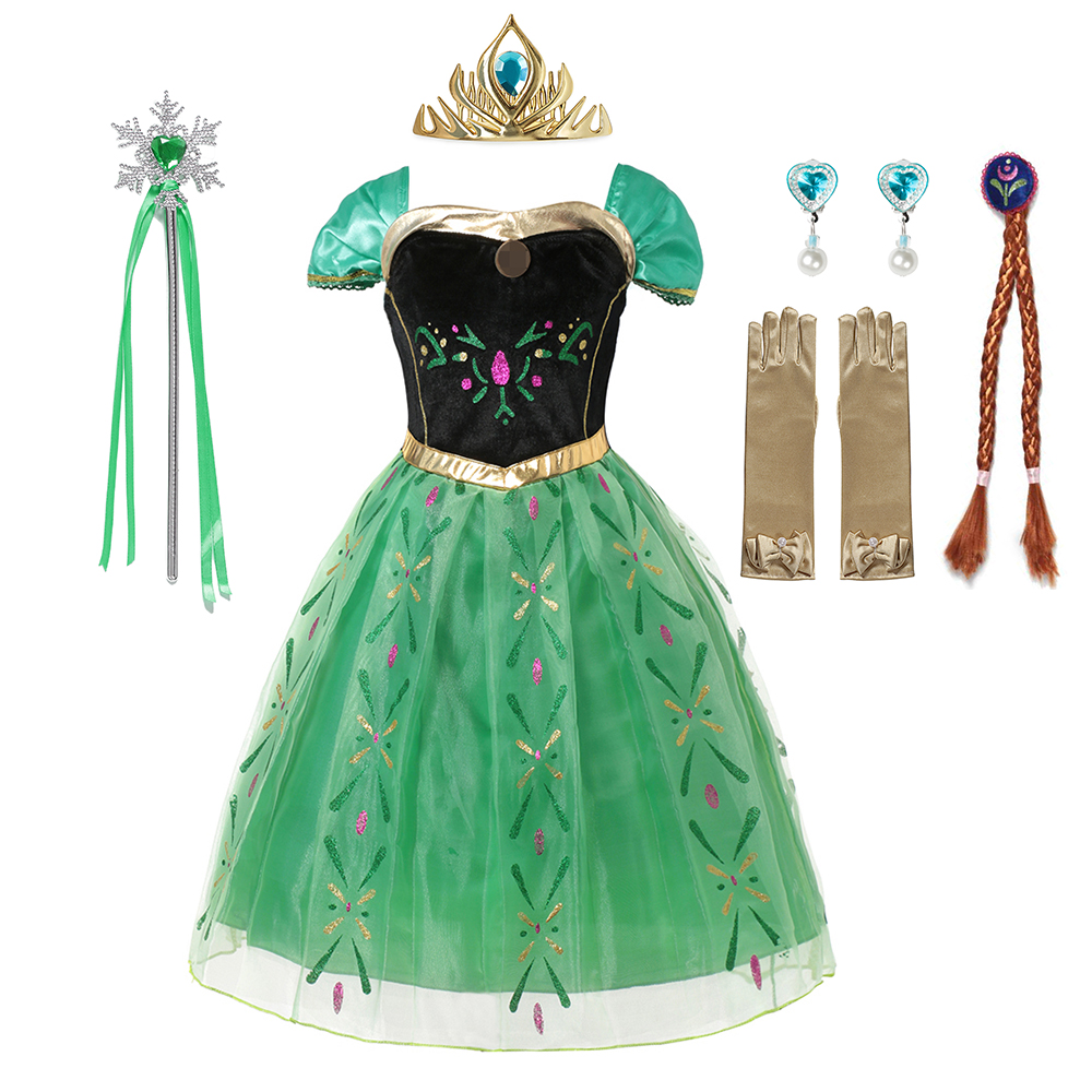 Anna Costume For Kids Girl Fan - Summer Clothing For Kids Girls ulasan dan harga