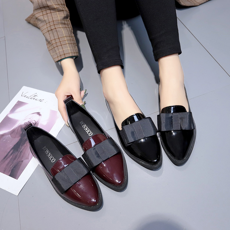 Black/ Wine Red Patent Leather - Summer Clothing Elegant ulasan dan harga