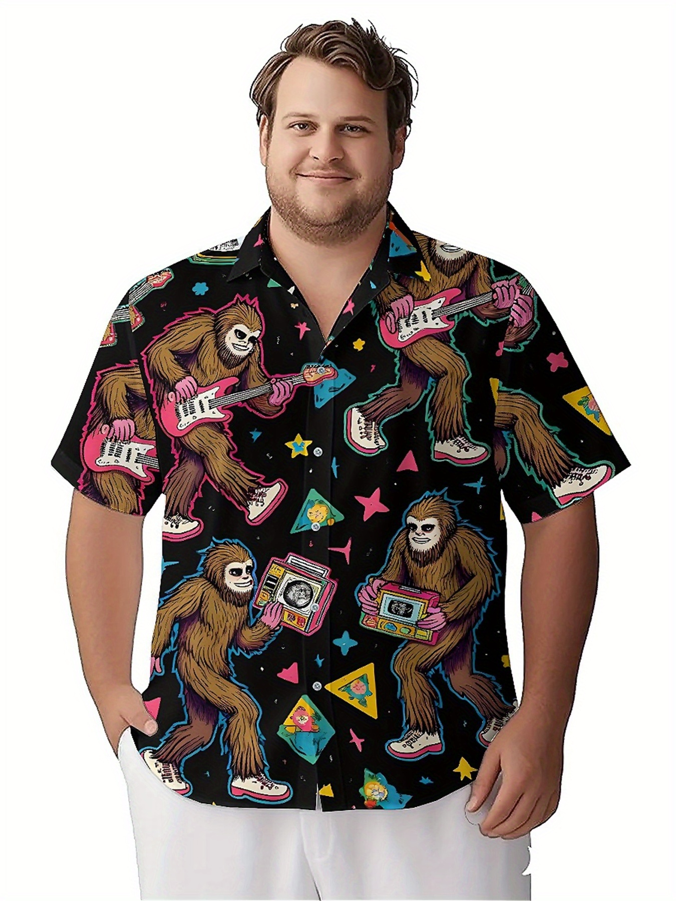 Men's Plus Size Hawaiian Shirt - Summer Youth Clothing ulasan dan harga