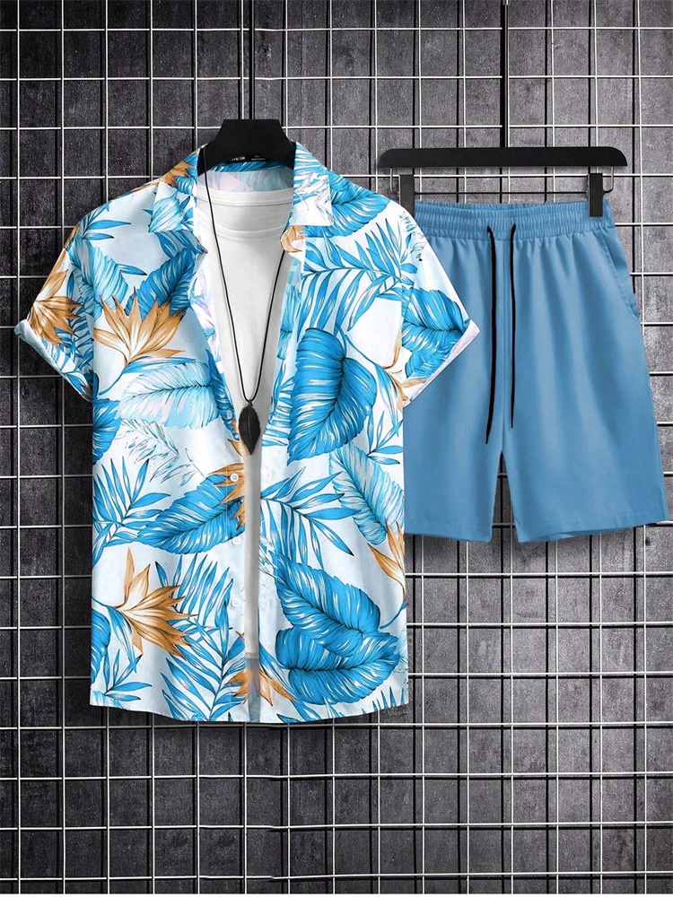 Men's Short-sleeved Shirt Set  - Summer Clothing Types ulasan dan harga