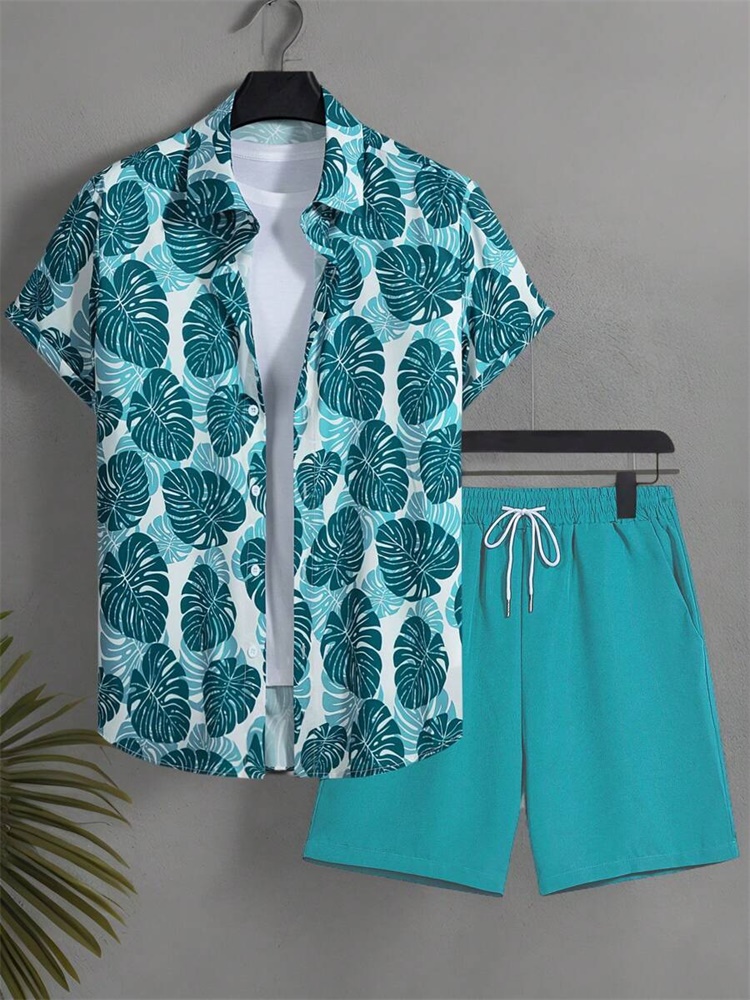 Men's Short-sleeved Shirt Set  - Summer Clothing Types ulasan dan harga