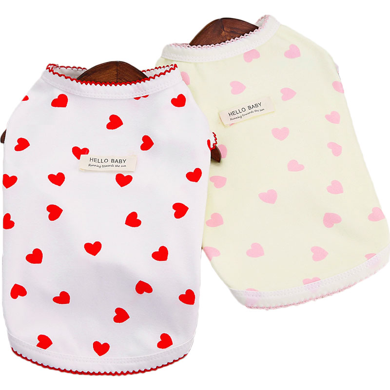 Yellow Red Dog Clothes Short S - Xl Summer Clothing ulasan dan harga