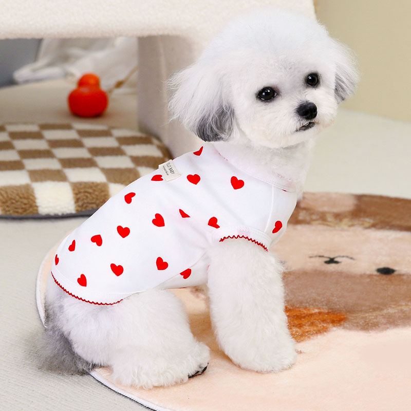 Yellow Red Dog Clothes Short S - Xl Summer Clothing ulasan dan harga