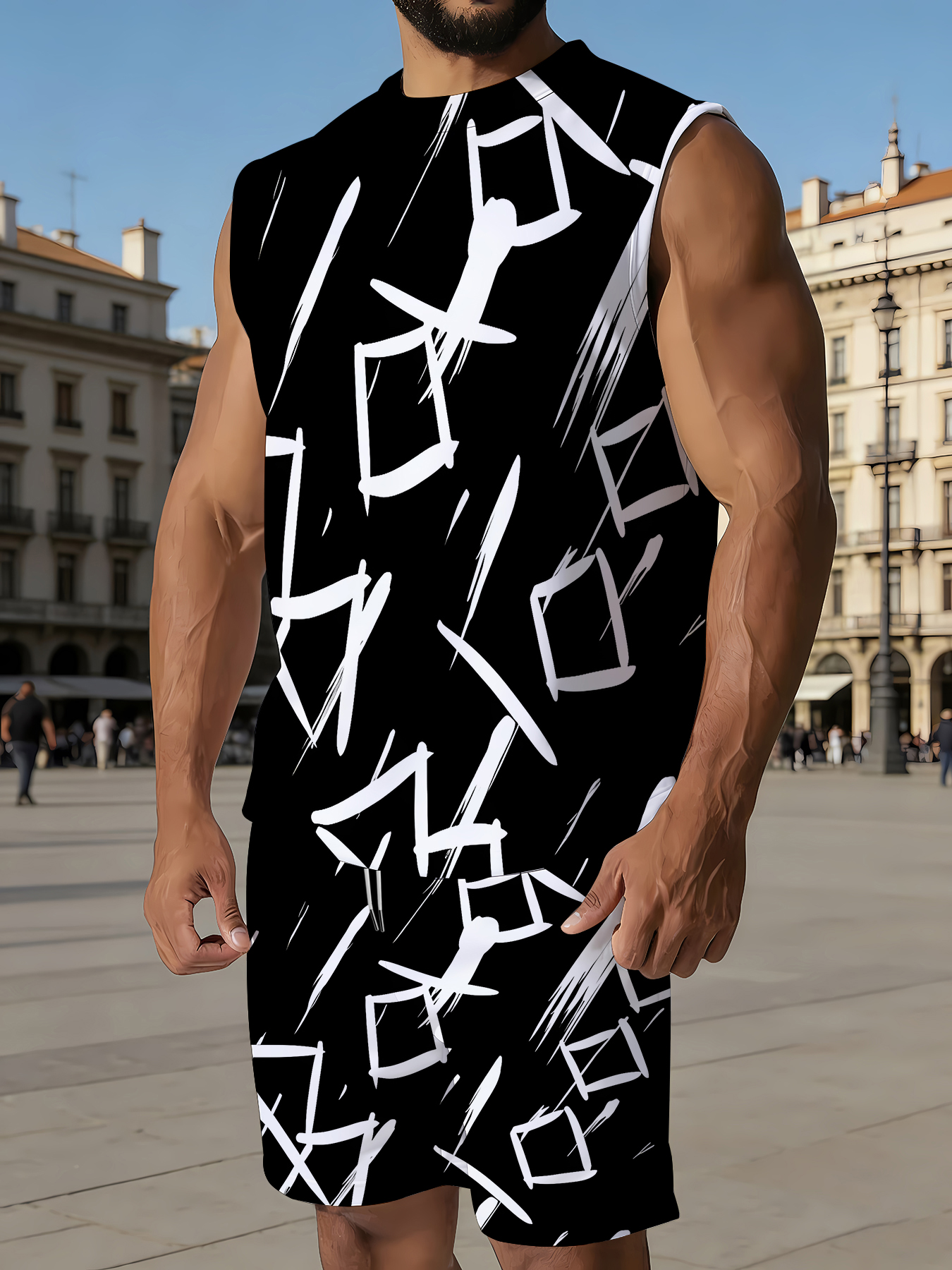 Men's Compression Tank Top and - Summer Clothing Usa ulasan dan harga