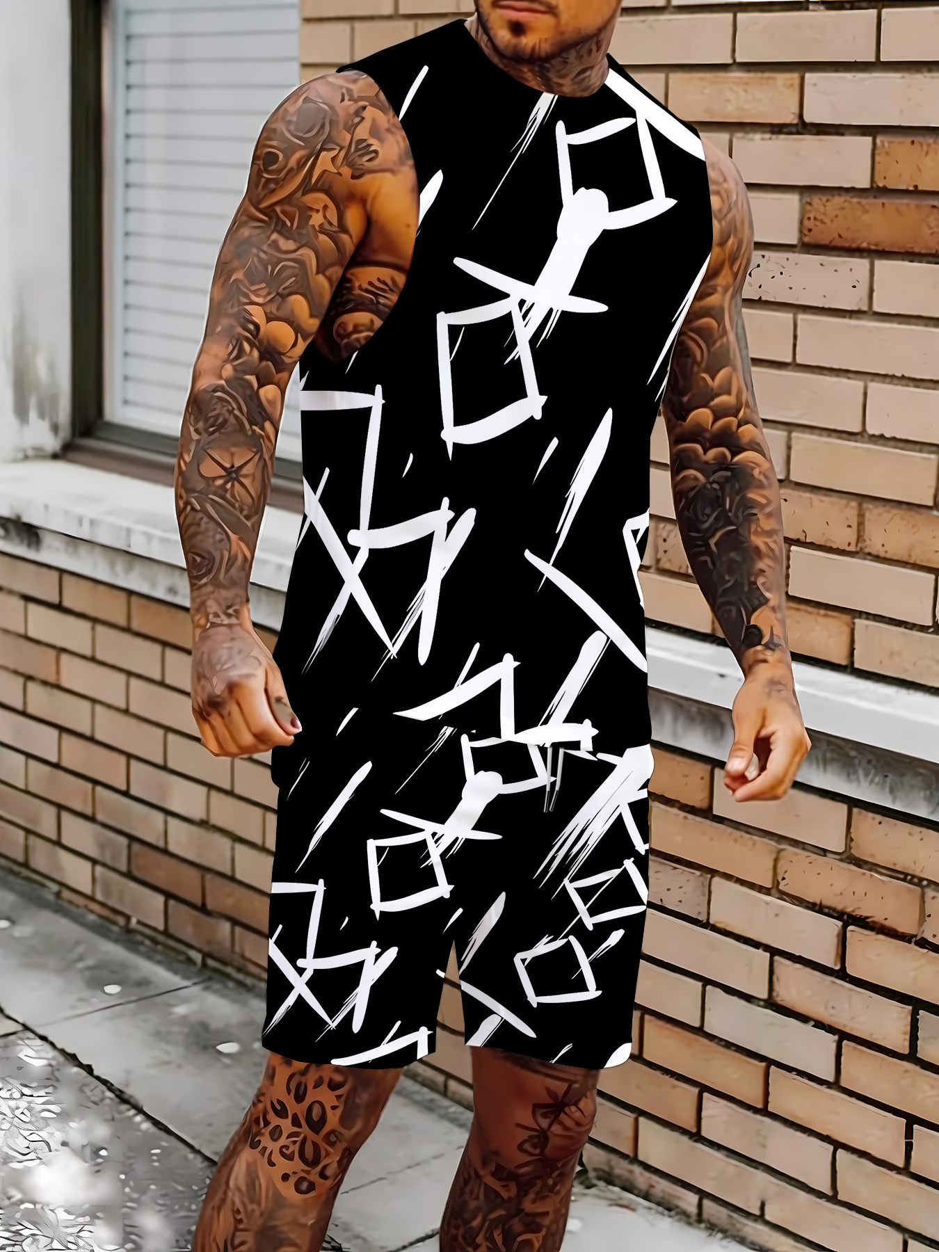 Men's Compression Tank Top and - Summer Clothing Usa ulasan dan harga