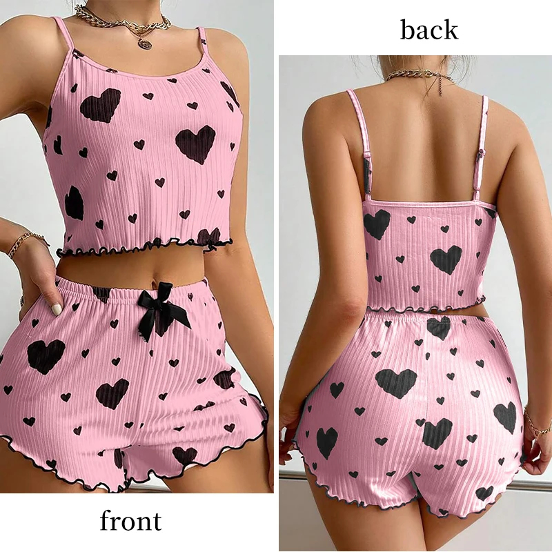 Women Sleepwear Set 2 Piece Sh - Xl Summer Clothing ulasan dan harga