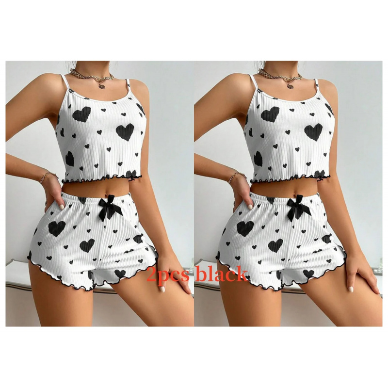 Women Sleepwear Set 2 Piece Sh - Xl Summer Clothing ulasan dan harga