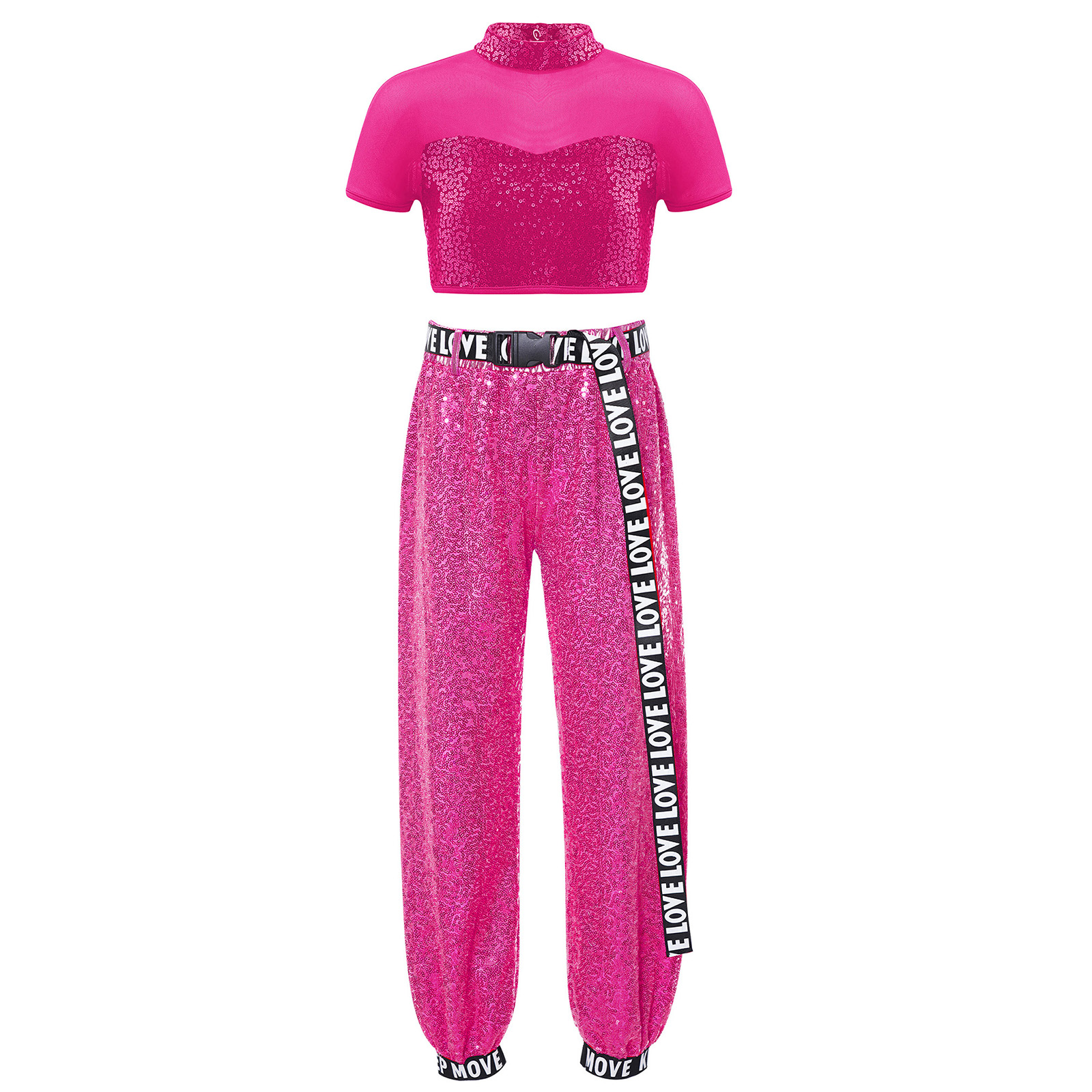 Children Shiny Sequins Dance C - Summer Clothing For Kids Girls ulasan dan harga