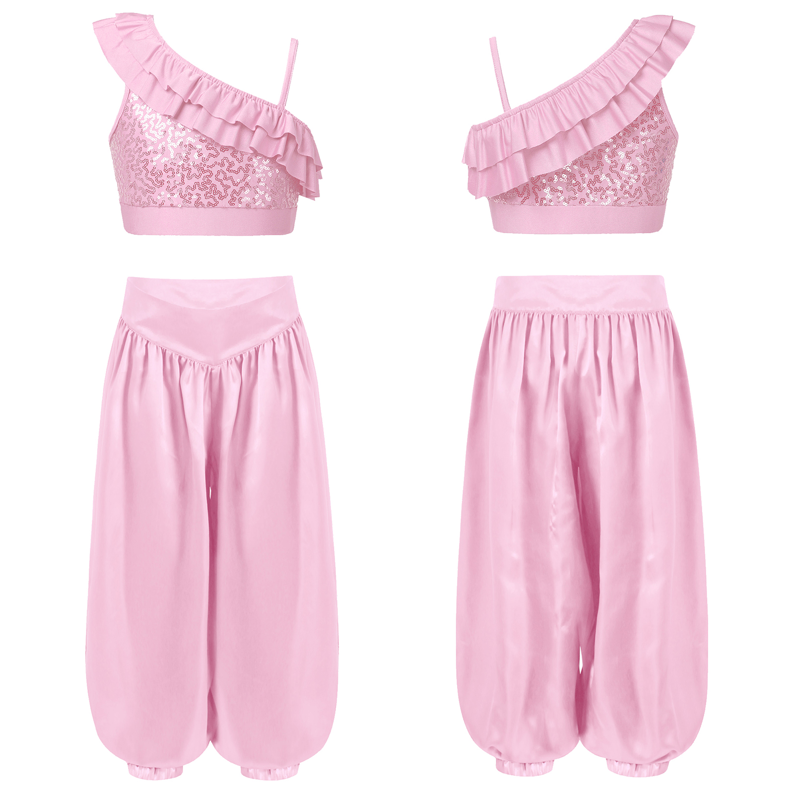 Children Shiny Sequins Dance C - Summer Clothing For Kids Girls ulasan dan harga