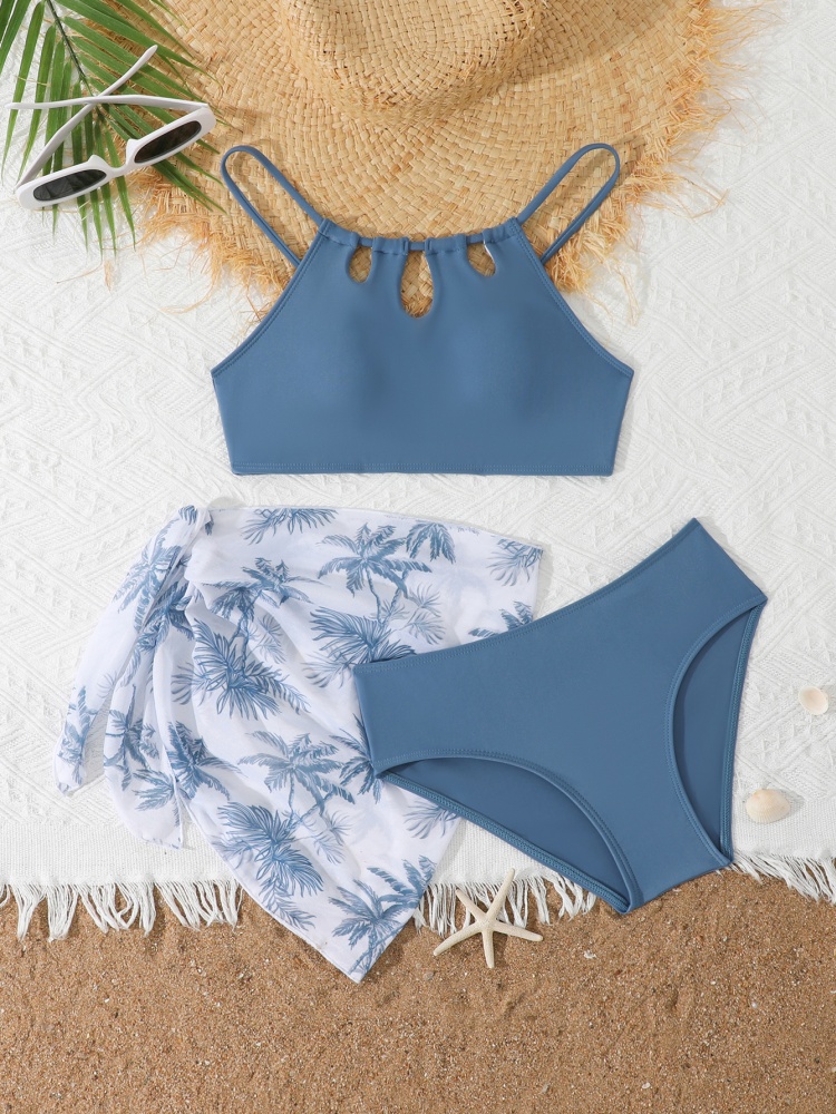 Bikini Girls Kids Swimsuit 202 - Swim Cover Up Mesh ulasan dan harga