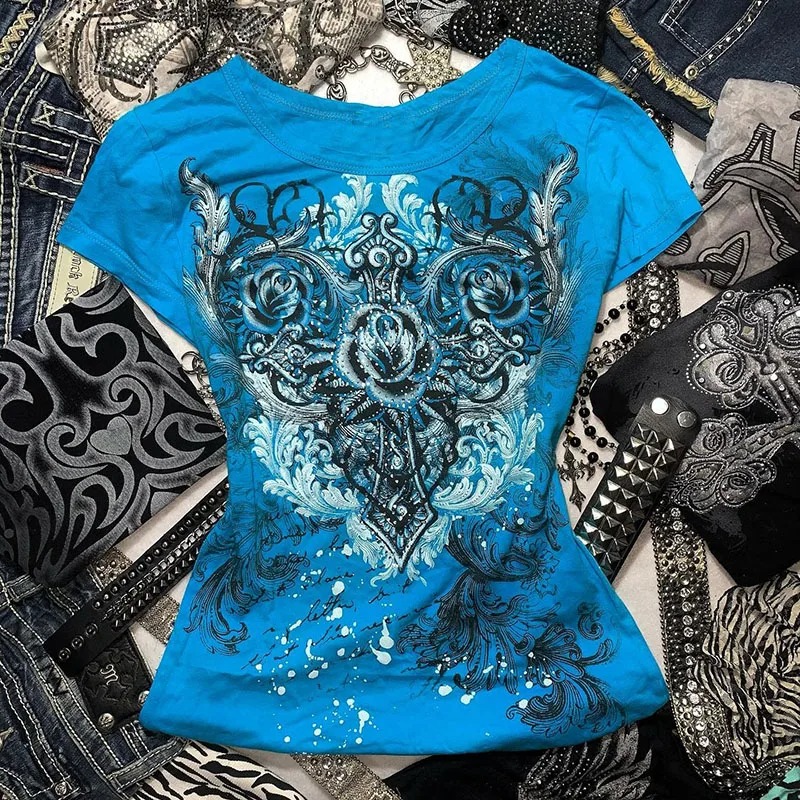 Women's Y2k Grunge T-Shirts 20 - Summer Grunge Clothing ulasan dan harga