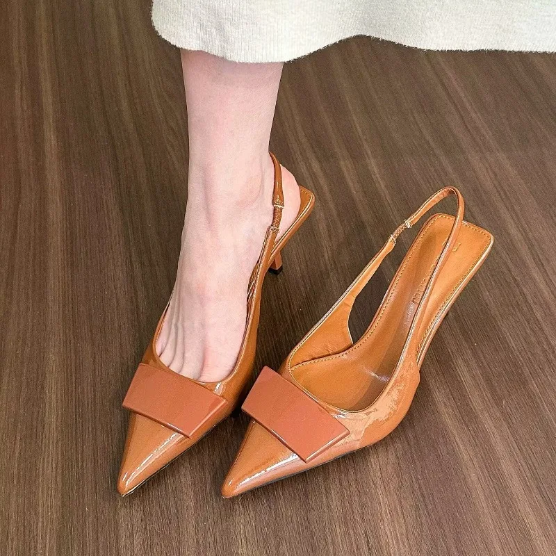 Fashion Square Buckle Pointed  - Summer Clothing Elegant ulasan dan harga