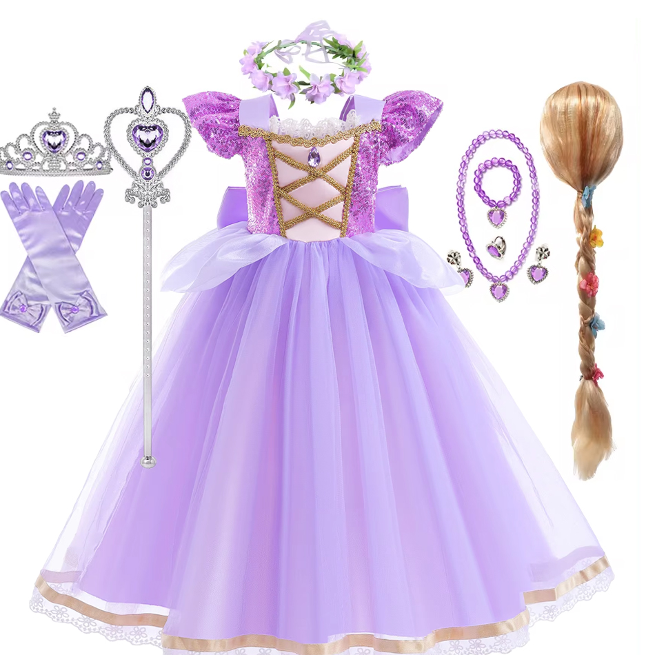 Summer Rapunzal Girl Princess  - Summer Clothing For Kids Girls ulasan dan harga