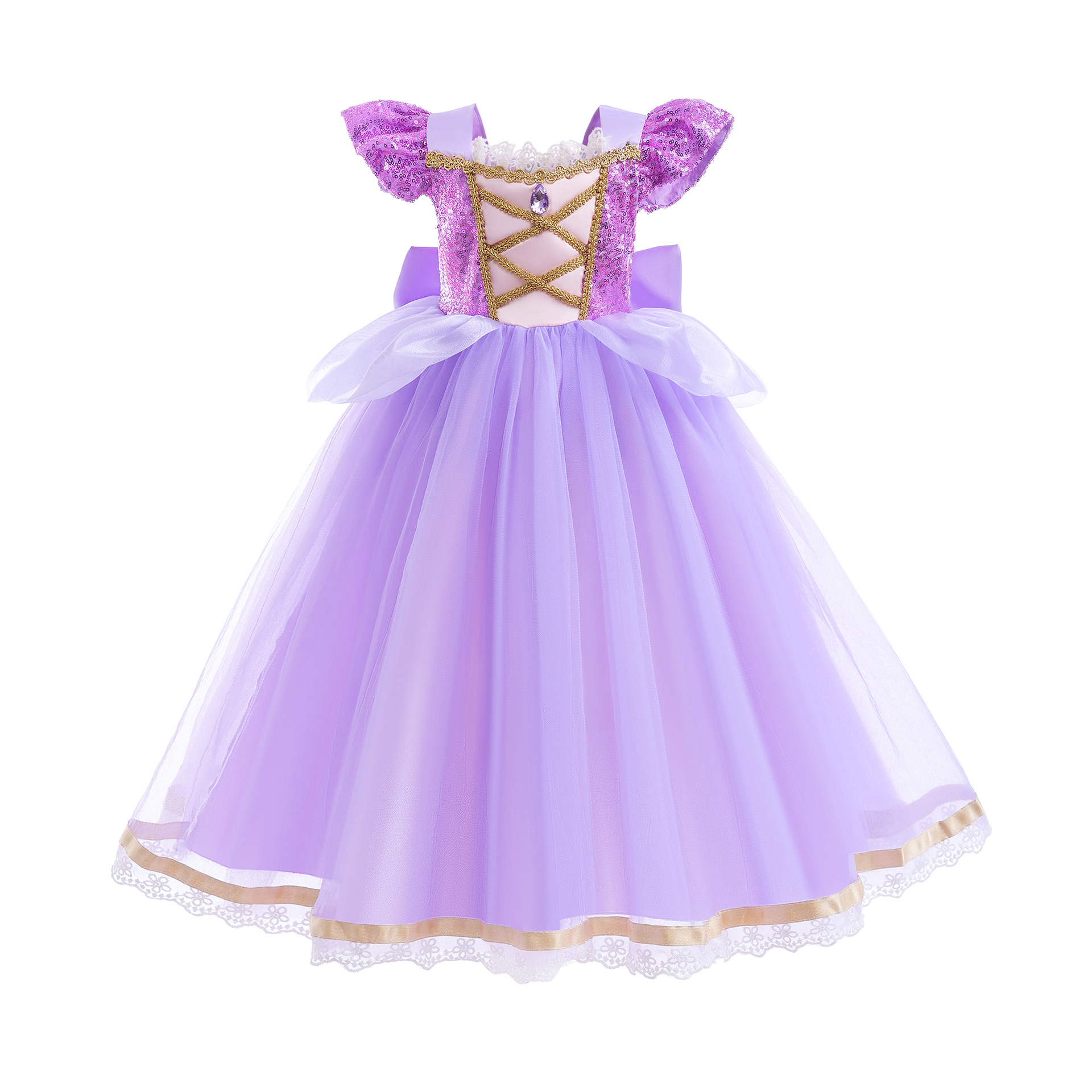 Summer Rapunzal Girl Princess  - Summer Clothing For Kids Girls ulasan dan harga