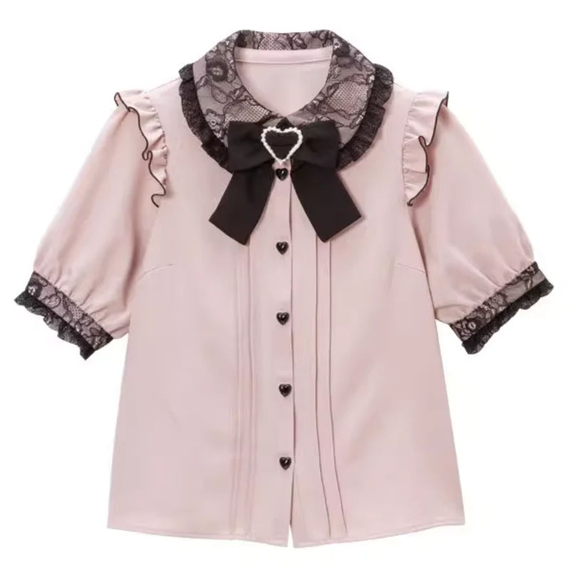 Kawaii Women Shirts Lolita Y2K - Xl Summer Clothing ulasan dan harga