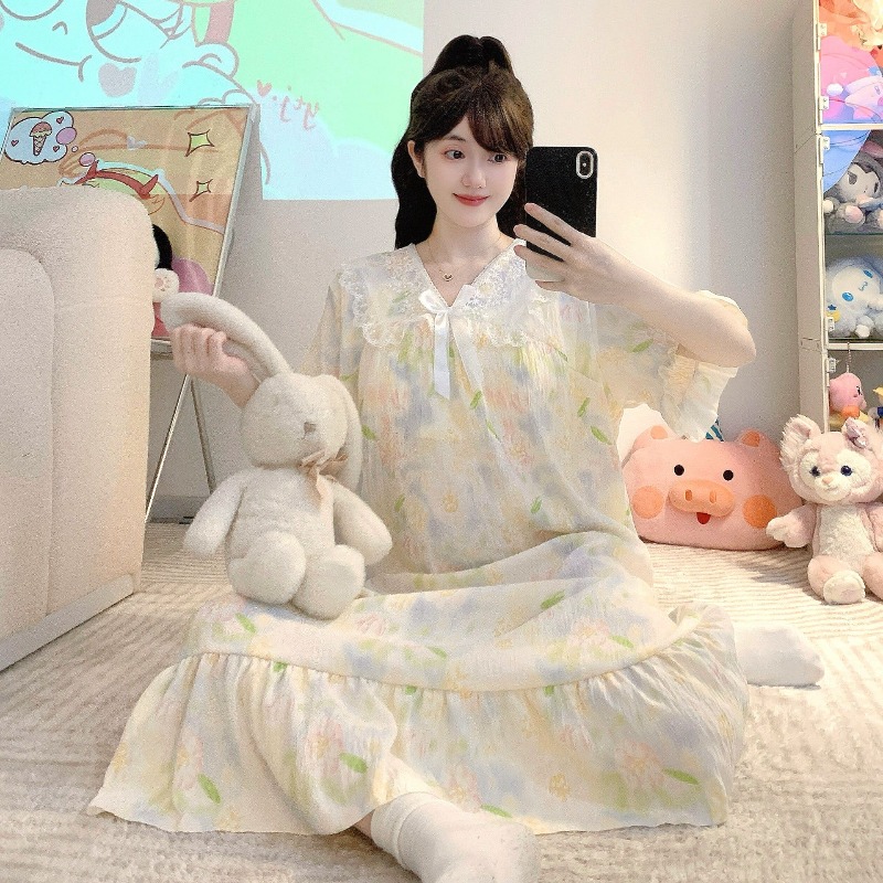 Plus Size Women's Cloud Cotton - Summer Clothing Elegant ulasan dan harga