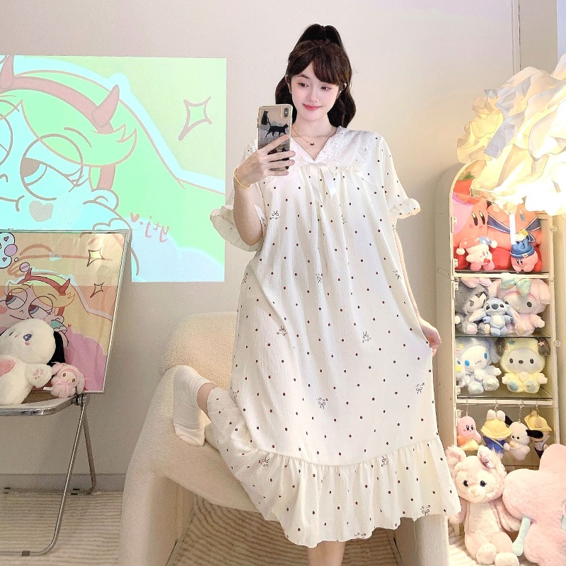 Plus Size Women's Cloud Cotton - Summer Clothing Elegant ulasan dan harga
