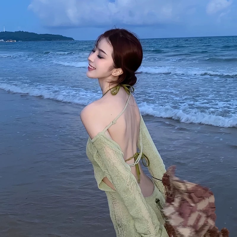 Sweet Sexy Two Piece Bikini Se - Swim Cover Up Mesh ulasan dan harga