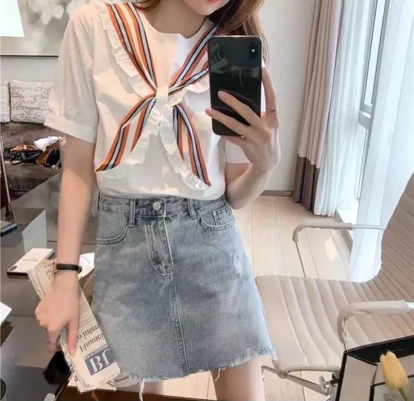 Top For Woman White Clothing K - Summer Youth Clothing ulasan dan harga