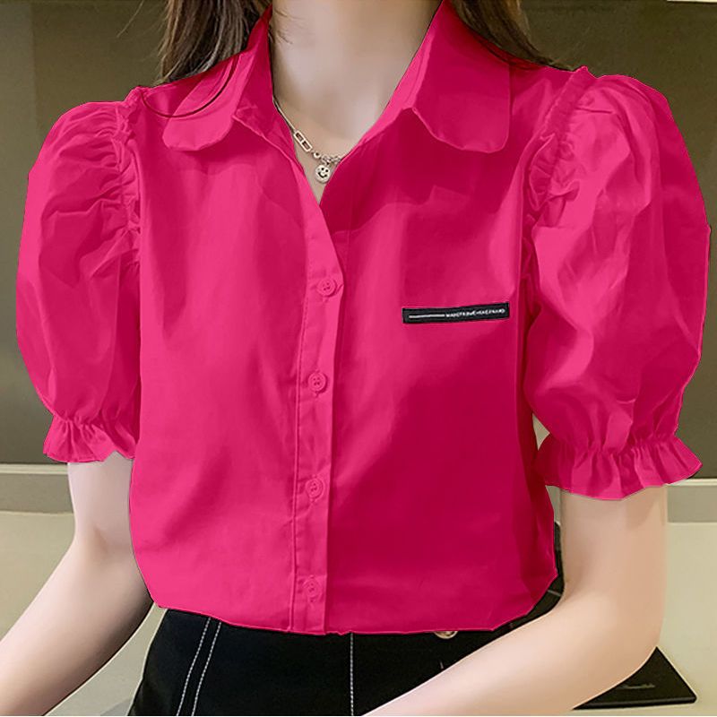 Summer New Solid Color Polo Ne - Summer Youth Clothing ulasan dan harga