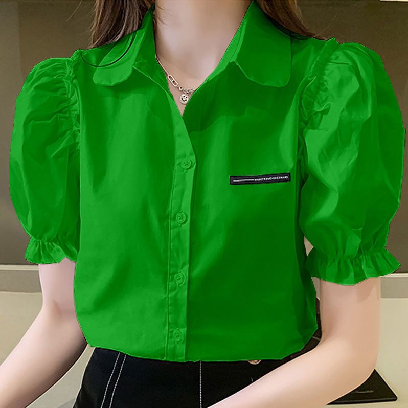 Summer New Solid Color Polo Ne - Summer Youth Clothing ulasan dan harga