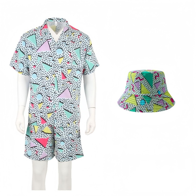 Summer Suit Short Sleeve Butto - Xl Summer Clothing ulasan dan harga