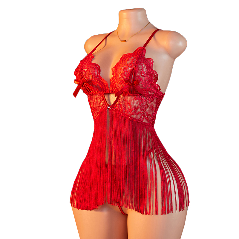 Transparent Lace Women Red Str - Summer Clothing For Women ulasan dan harga