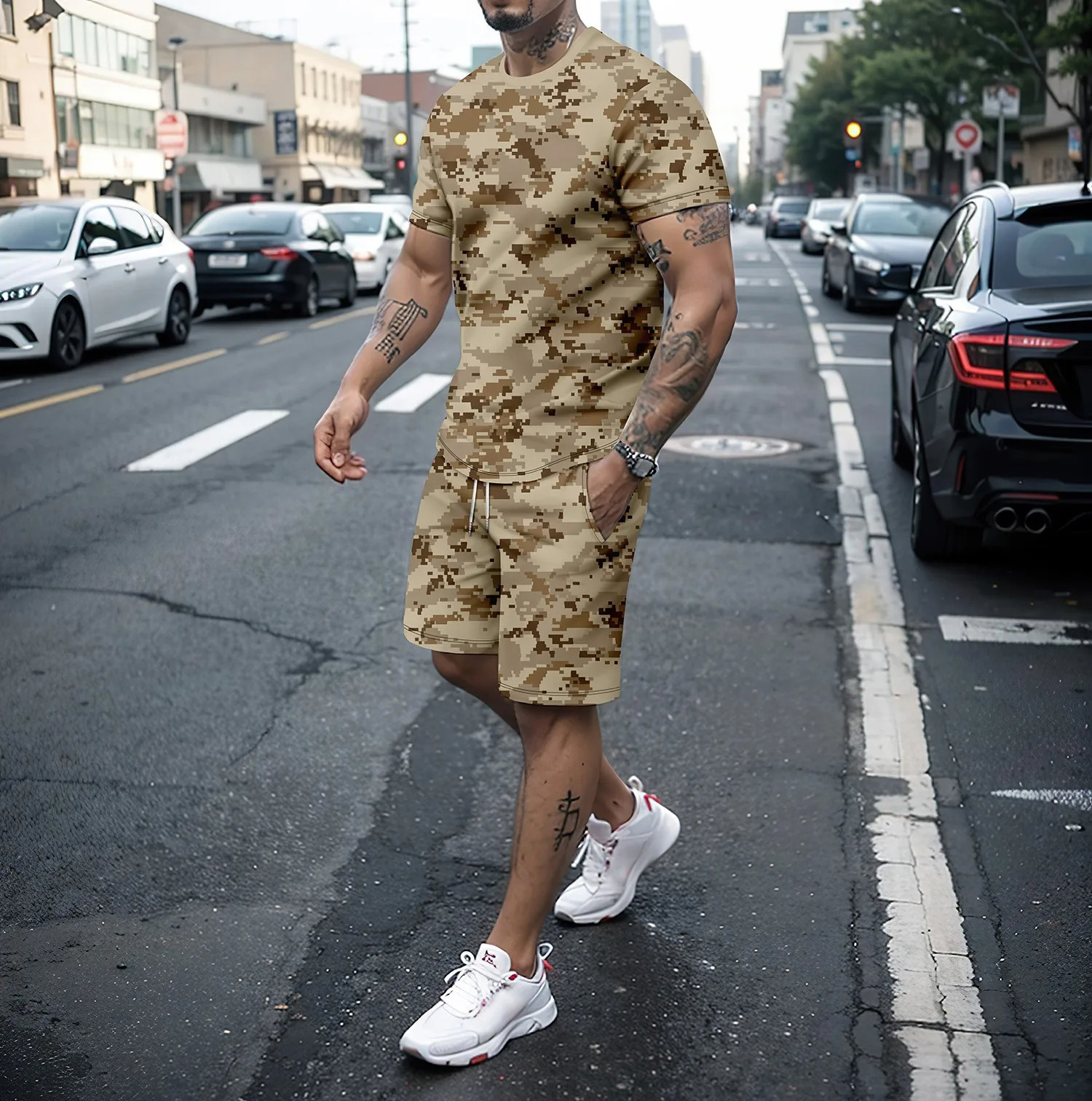 Camouflage Outdoor Tracksuits  - Summer Clothing For Women ulasan dan harga