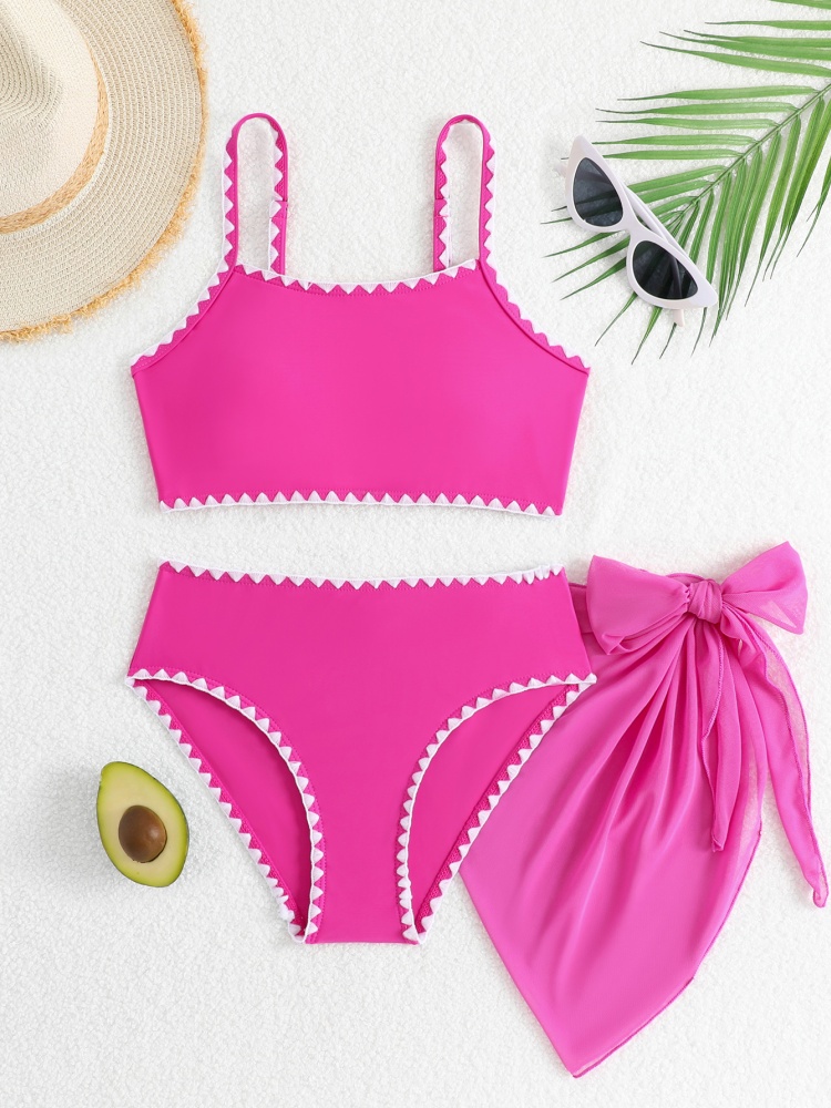 Bikini Girls Kids Swimsuit 202 - Swim Cover Up Mesh ulasan dan harga