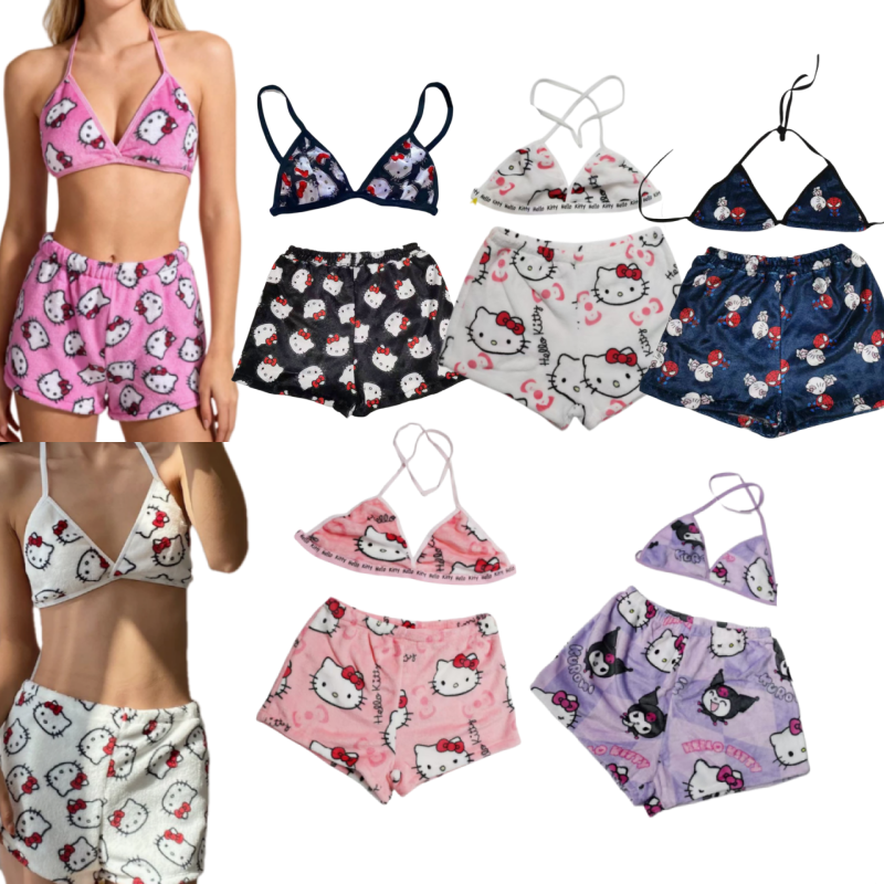 Girl Bikini Bra Shorts Hello K - Xl Summer Clothing ulasan dan harga