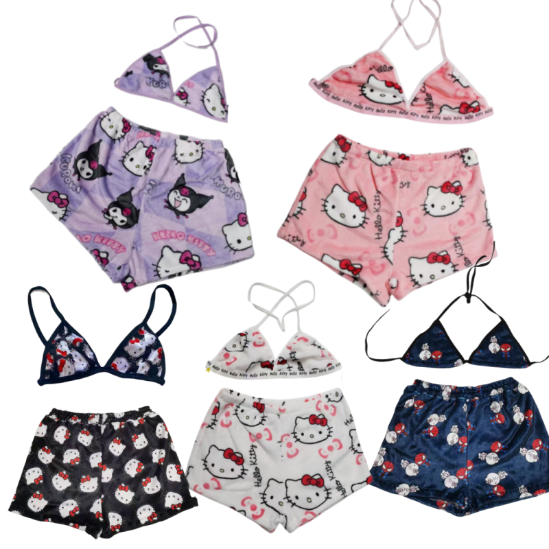 Girl Bikini Bra Shorts Hello K - Xl Summer Clothing ulasan dan harga