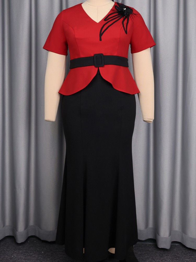 L-4XL Plus Size Clothes Evenin - Summer Evenings Clothing ulasan dan harga