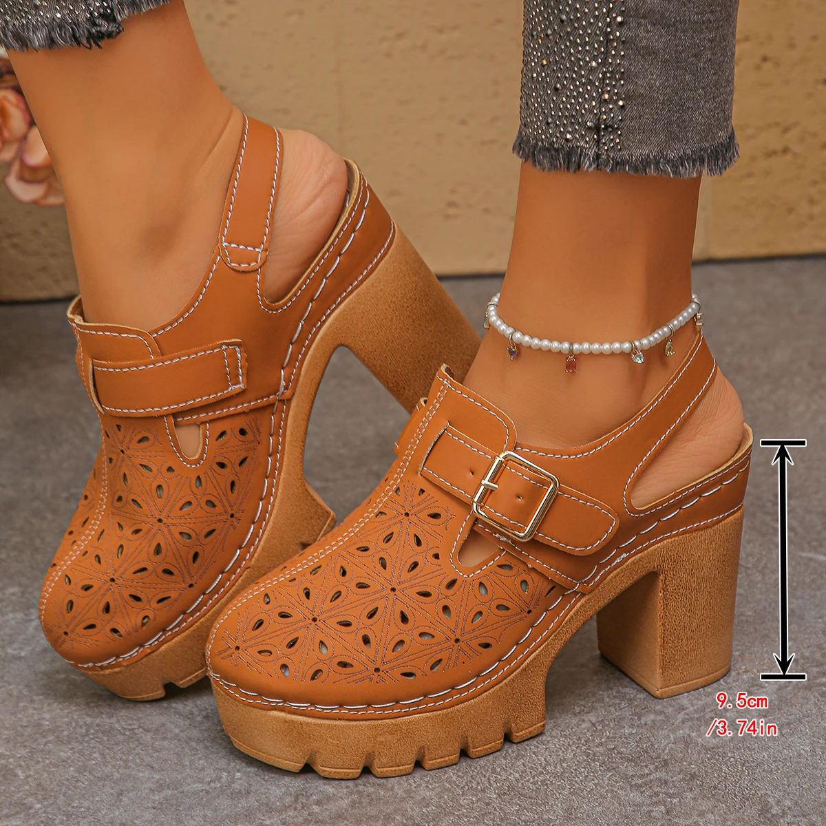 Large Size Women's Thick Heel  - Summer Closet ulasan dan harga