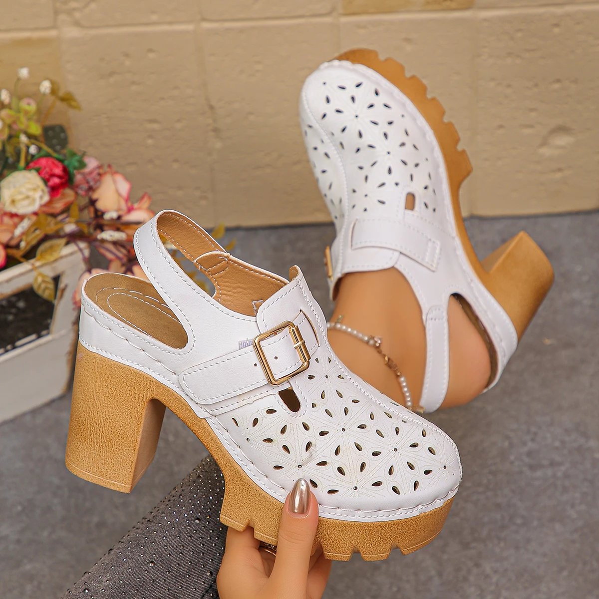Large Size Women's Thick Heel  - Summer Closet ulasan dan harga