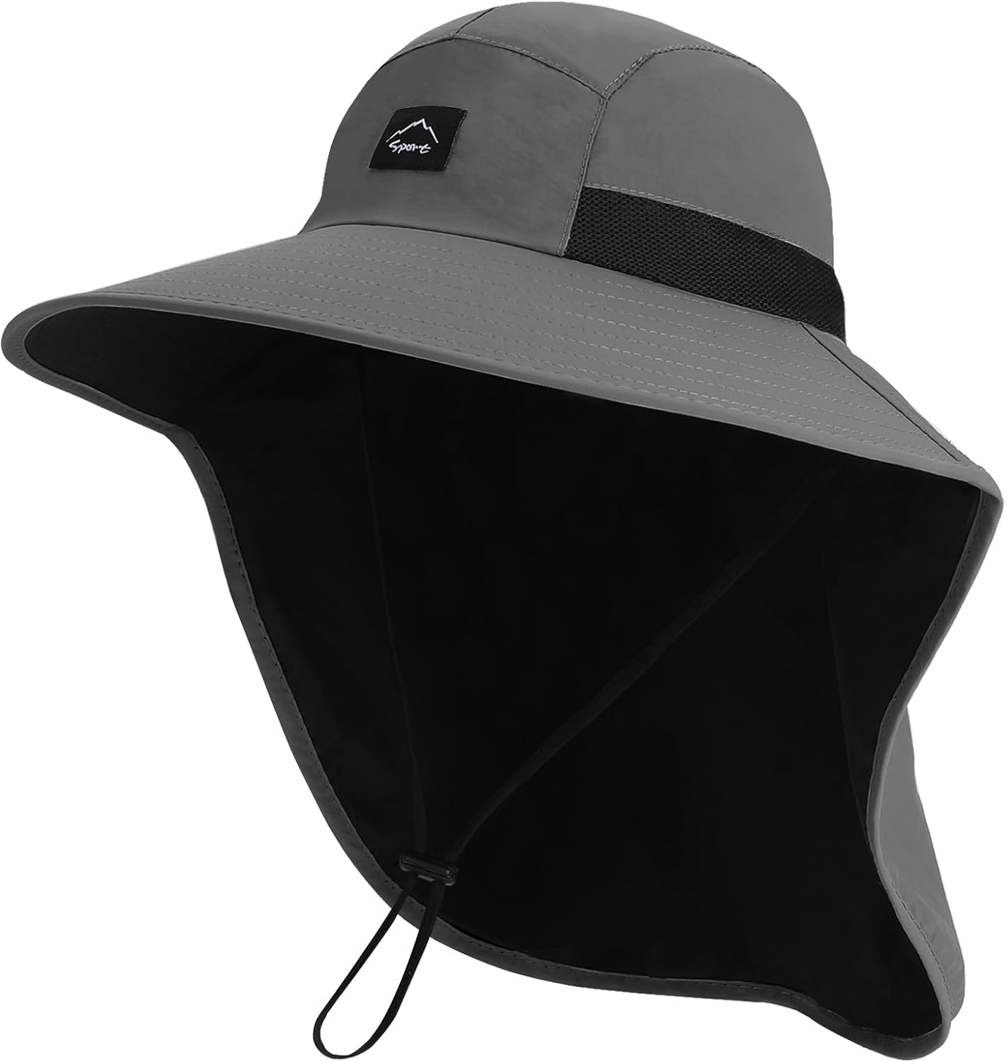 UPF50+ Sun Hat with Neck Flap, - Sun Hat Wide Brim ulasan dan harga