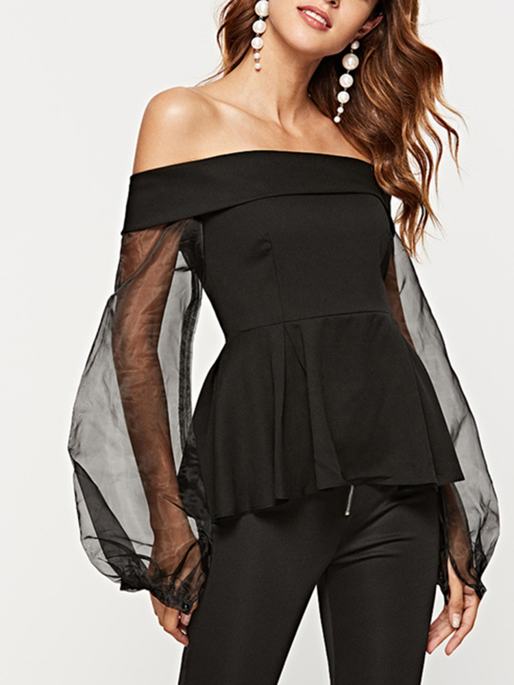 TWOTWINSTYLE Elegant Slash Nec - Summer Clothing In Winter ulasan dan harga