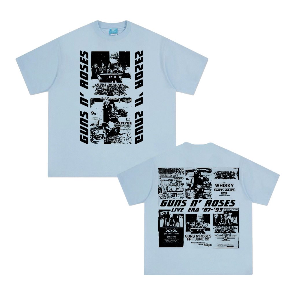 LIVE ERA T-SHIRT ROSES band GU - Summer Clothing Websites ulasan dan harga