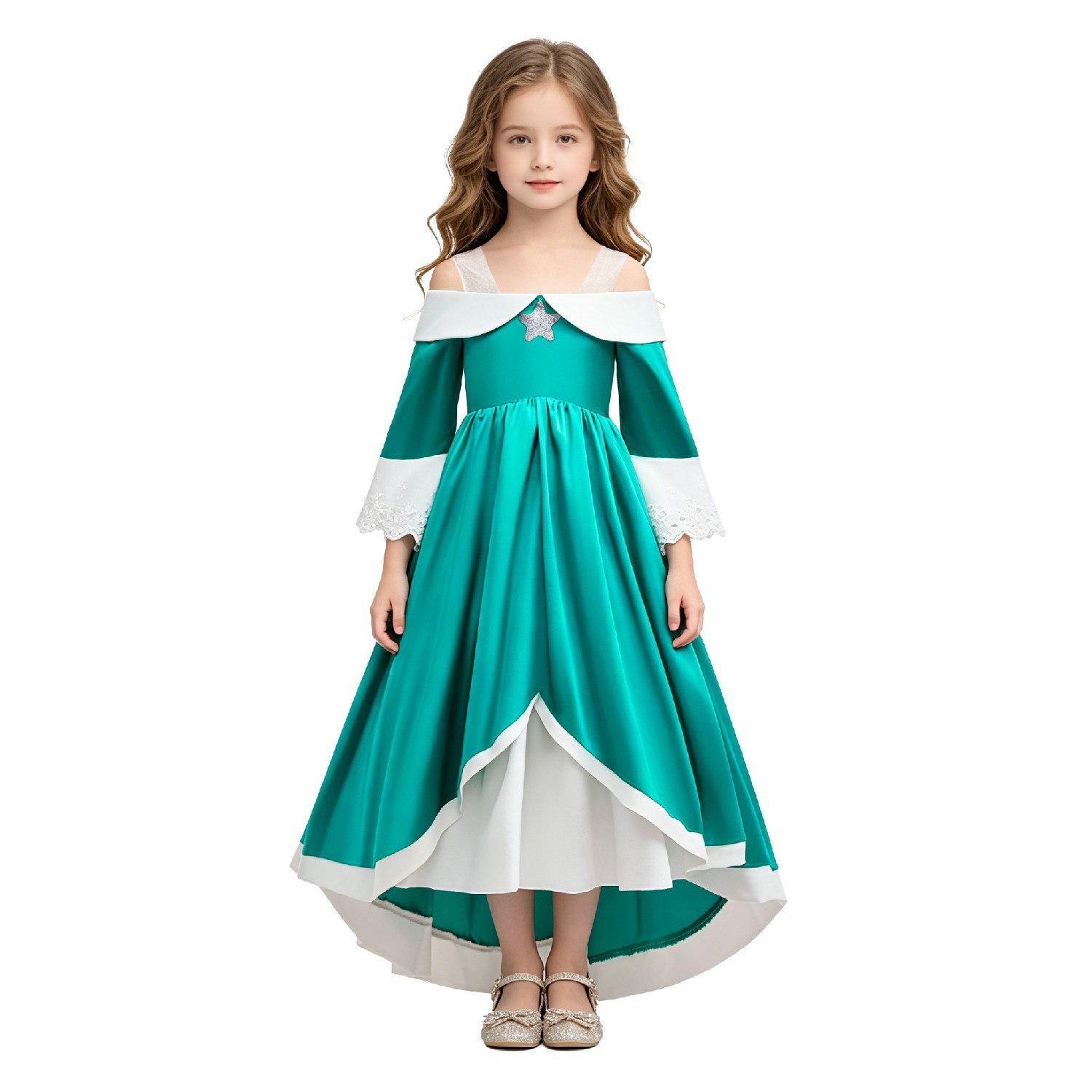 Kids Girls Cosplay Green Off S - Summer Clothing For Kids Girls ulasan dan harga