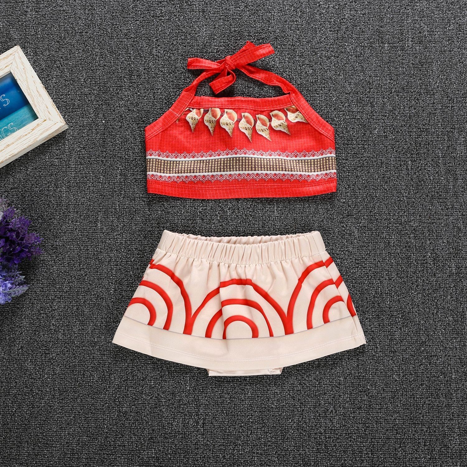DISNEY Moana Dress Costumes Co - Summer Clothing For Kids Girls ulasan dan harga