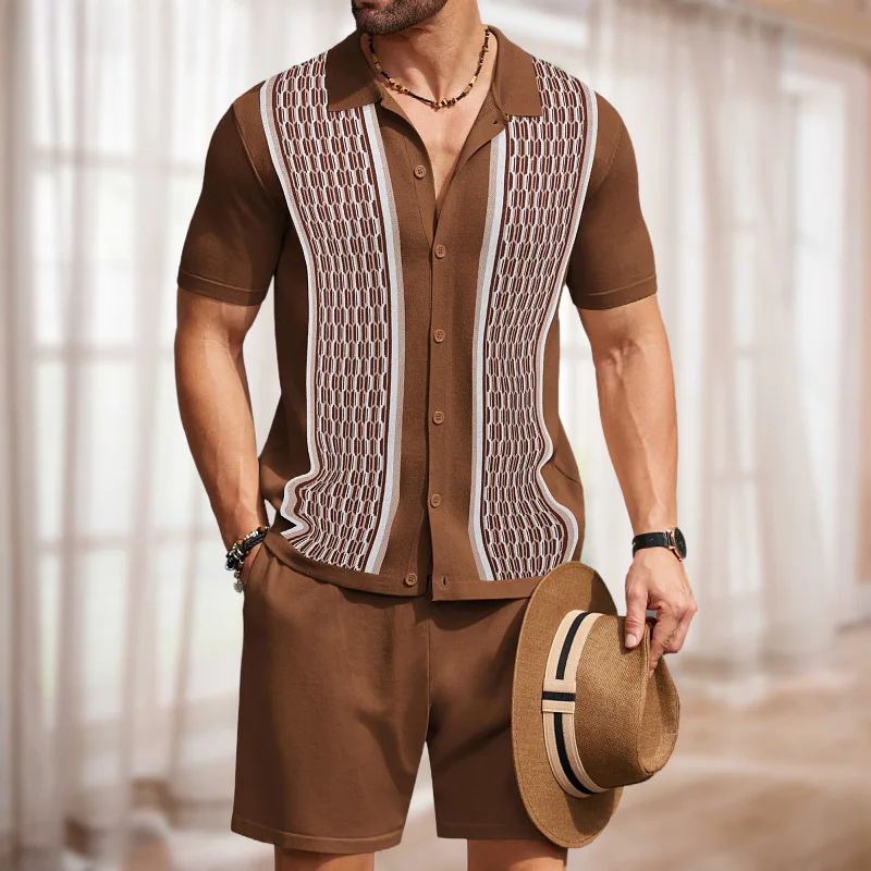 Summer Male Ice Silk Short-sle - Quality Summer Clothing ulasan dan harga