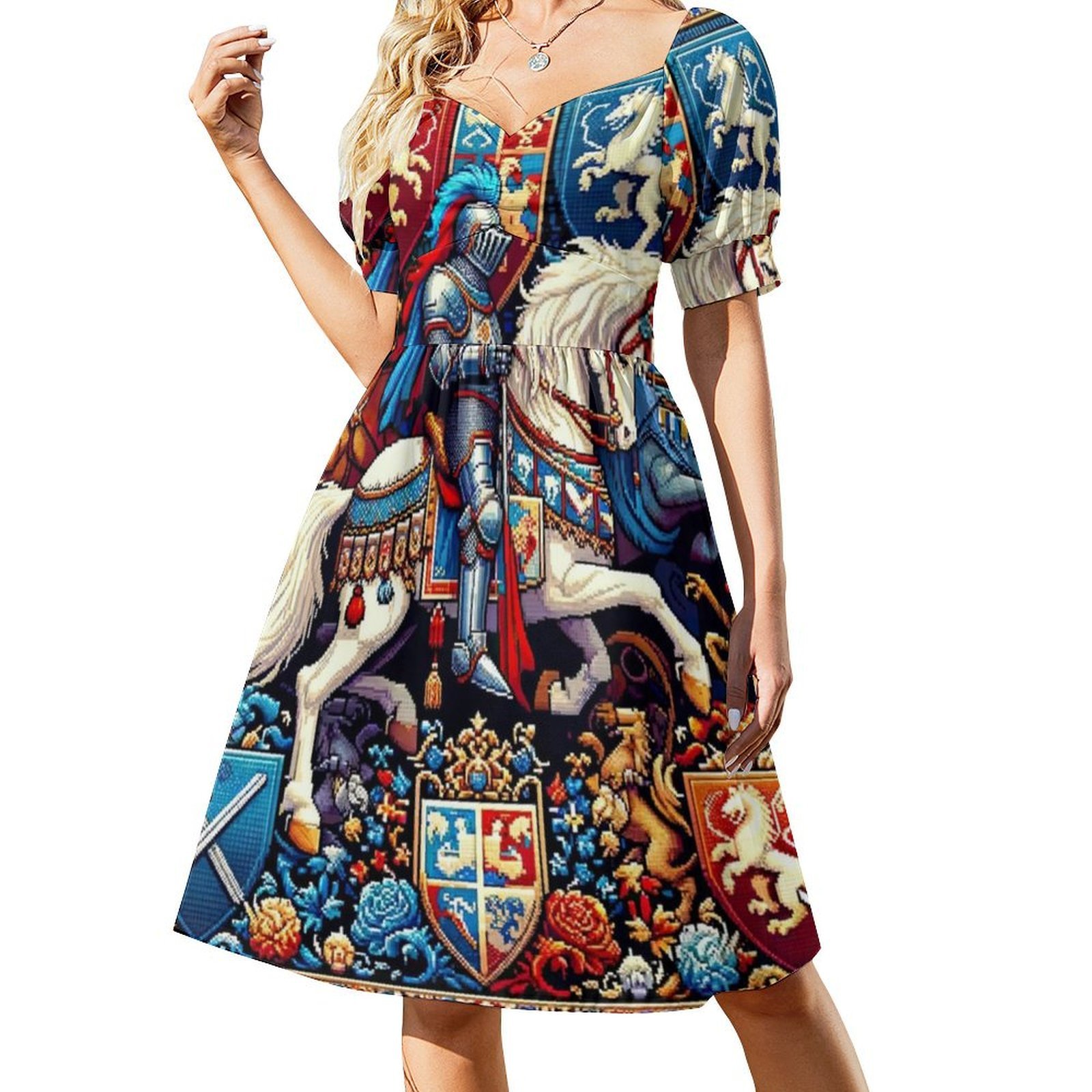 Seamless Pattern Knight Kingdo - Summer Clothing Design ulasan dan harga