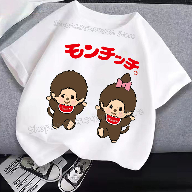 MONCHHICHI Short Sleeve T Shir - Summer Clothing For Kids Girls ulasan dan harga