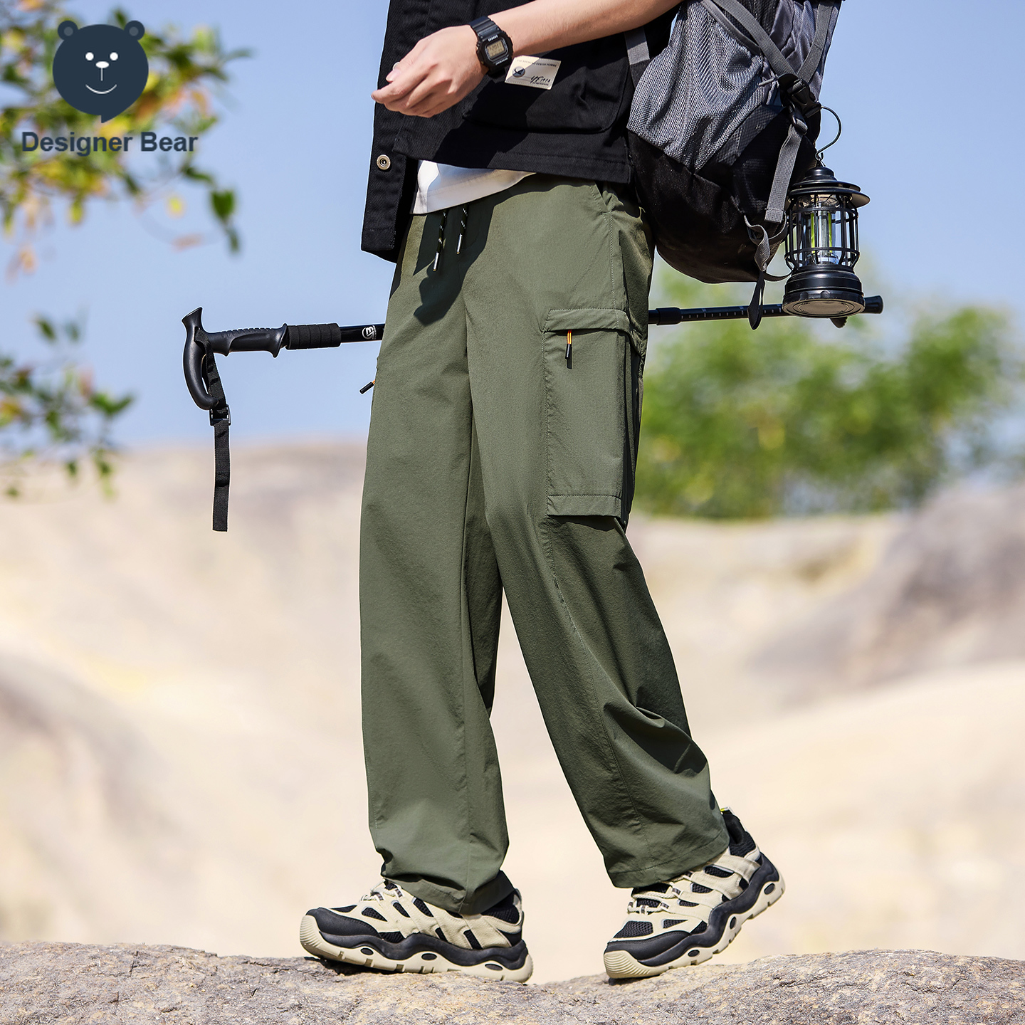 Brand Clothing Men's Cargo Pan - Summer Clothing Design ulasan dan harga